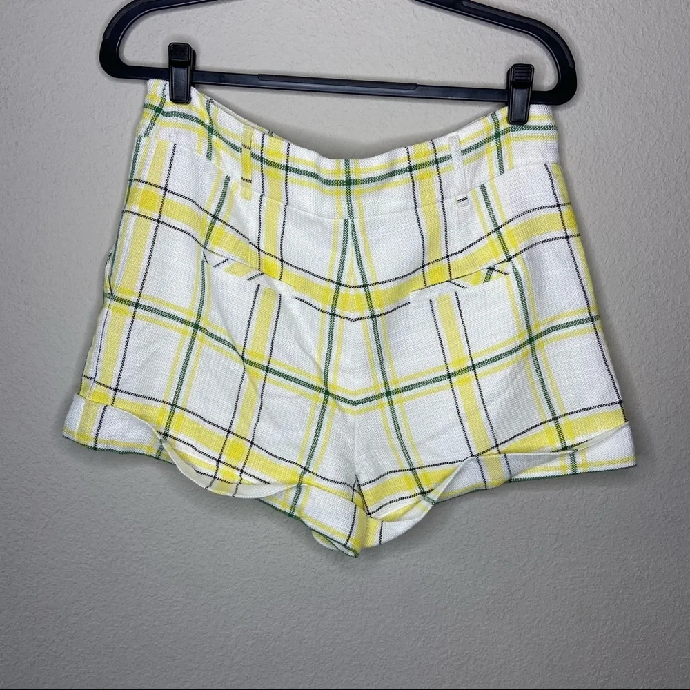 NWT VERONICA BEARD Carito Shorts Yellow Clueless - Picture 3 of 6